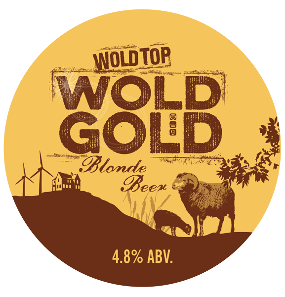 A blonde continental style beer. A heady mix of Wold grown barley, wheat and Cara malt hopped with Goldings and Styrian hops give the beer its soft, fruity flavour with a hint of spice.
